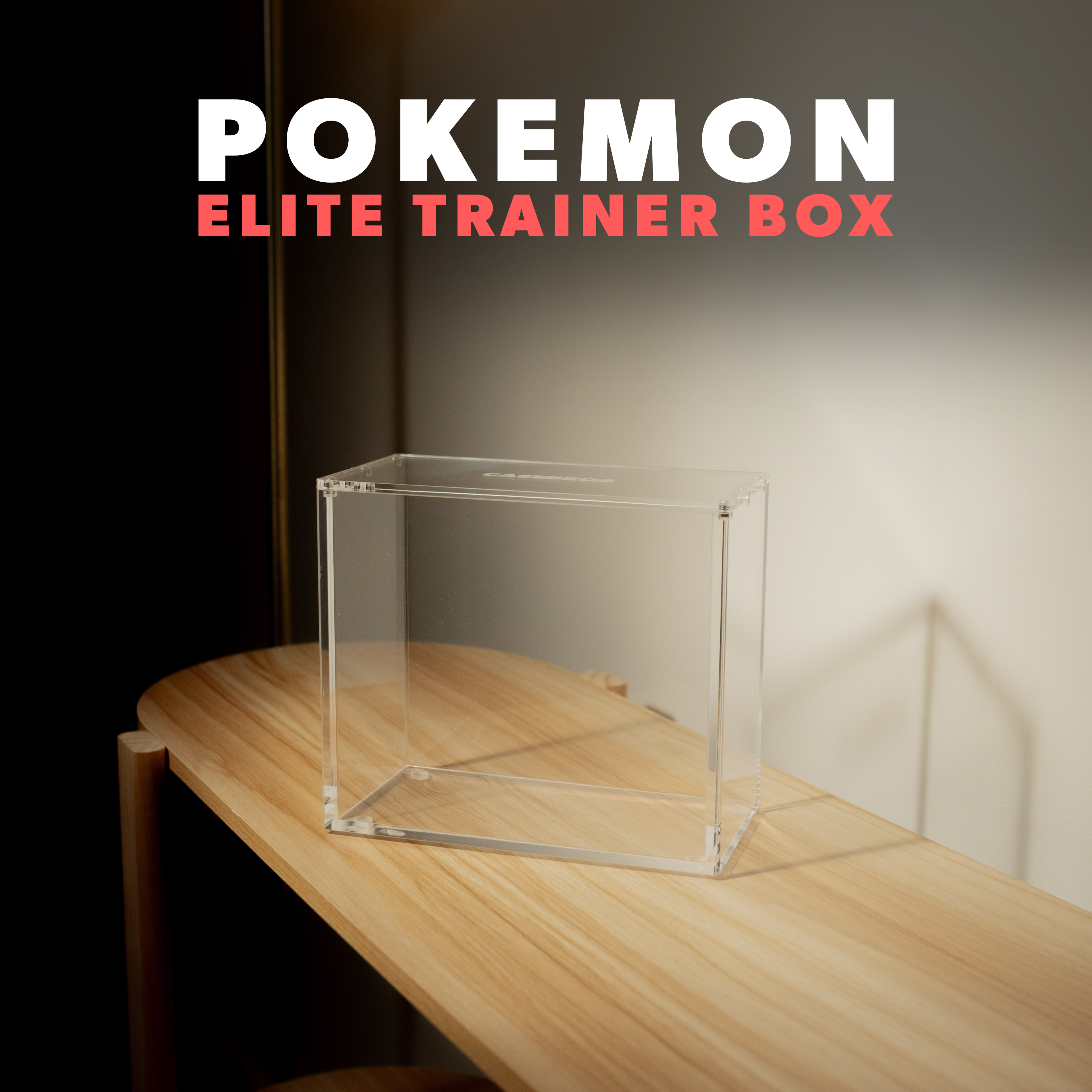 English Pokemon Elite Trainer Box Acrylic Display Case CASEBROS English Pokemon Elite Trainer Box Acrylic Display Case CASEBROS