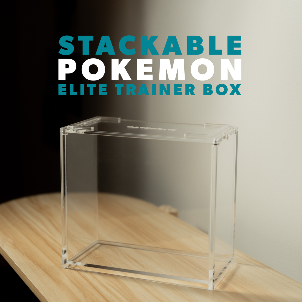 STACKABLE English Elite Trainer Box Pokemon Acrylic Case