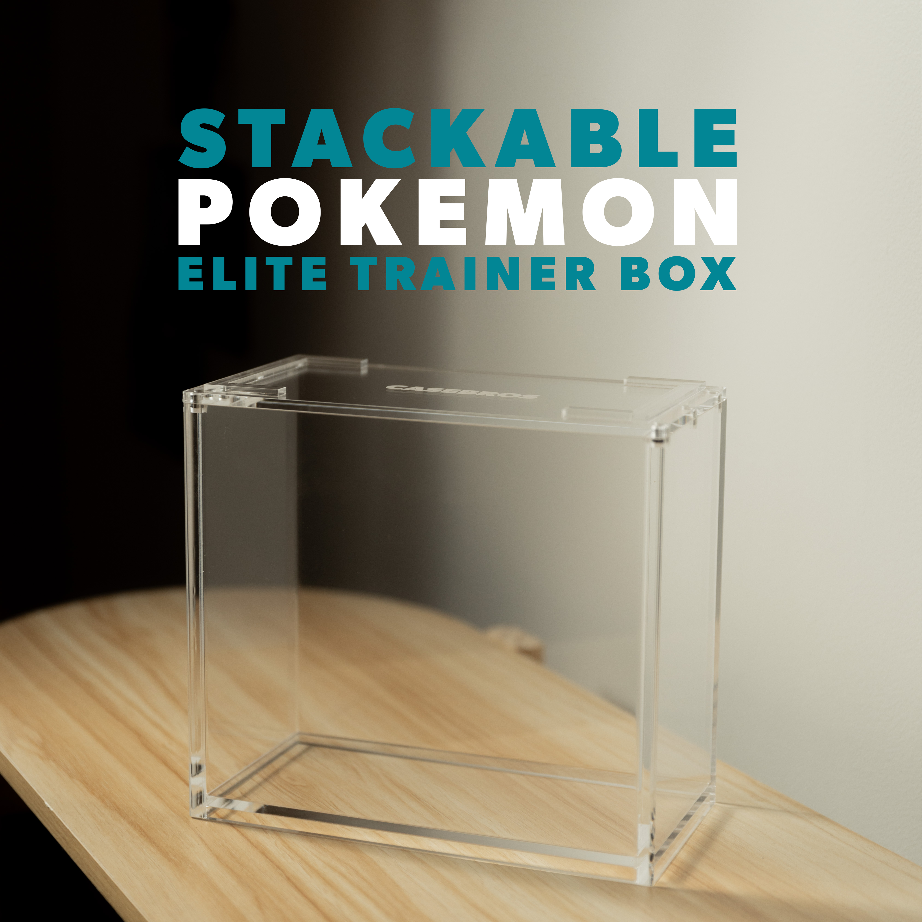 STACKABLE English Elite Trainer Box Pokemon Acrylic Case